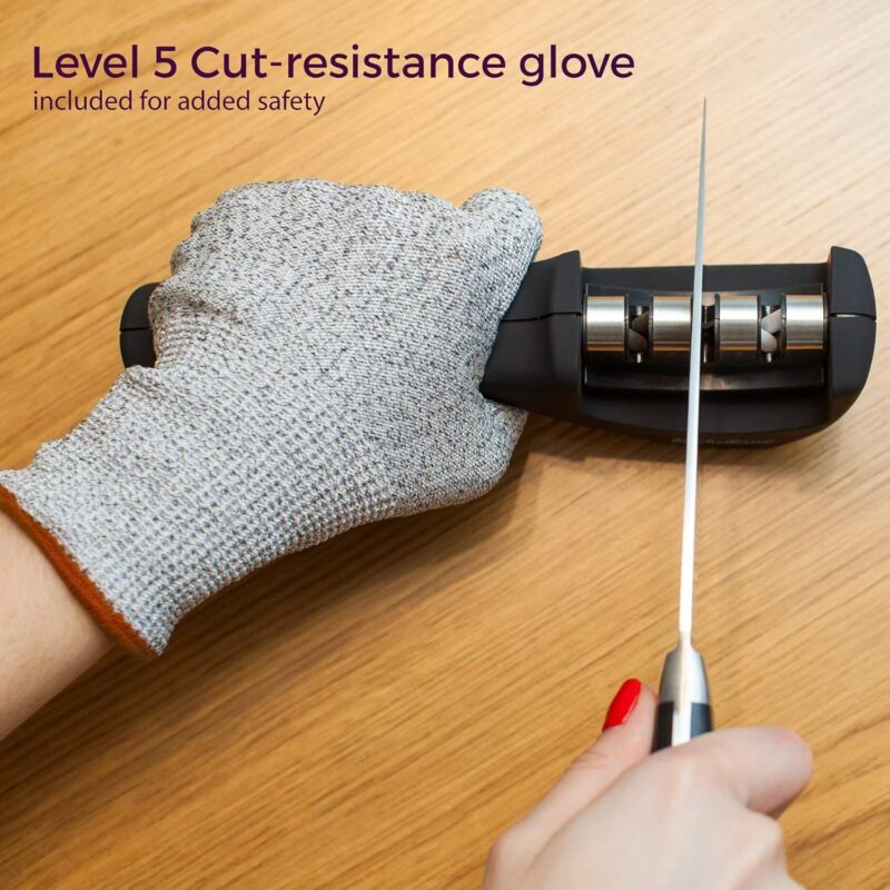 4-in-1 Knife Sharpener & Glove - Image 2